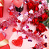 Fovths 32.8 Feet Valentines Tinsel Garland Metallic Tinsel Twist Garland with Red String Lights Valentines Tree Hanging Garland Decoration for Valentine Indoor Outdoor Decorations (Red, Pink, White)
