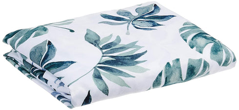 NoJo Super Soft Green & White Palm Leaf Nursery Crib Fitted Sheet, Green, White