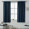 Blackout Bedroom Curtains for Small Windows - 45 Inch Navy Rod Pocket Thermal Insulated Block Out Soundproof Curtains for Living Room Set of 2 Panels ( Navy Blue 42x45 )