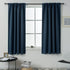 Blackout Bedroom Curtains for Small Windows - 45 Inch Navy Rod Pocket Thermal Insulated Block Out Soundproof Curtains for Living Room Set of 2 Panels ( Navy Blue 42x45 )