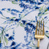YONGLIU Rectangle Blue and Green Floral/Flower Printed Tablecloth Polyester Washable Indoor Outdoor Spillproof Table Cloth Cover for Dining Room Parties Patio Thanksgiving Birthday ( 55"X55"Square)