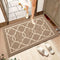 Indoor Door mat? Non-Slip Low-Profile Design Welcome Mat, Durable Floor Mat Trap Dirt and Dust ,Front Door Entryway Rug for Entryway,High Traffic Areas (Brown)
