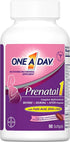 One A Day Women's Prenatal 1 Multivitamin, Supplement for Before, During, and Post Pregnancy, Including Vitamins A, C, D, E, B6, B12, and Omega-3 DHA, 90 Count