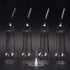 Last Night Out Bachelorette Glasses set of 4, Funny Novelty Glasses with Borosilicate Straws and a Funnel, Great Cocktail Glass for a party - Gift for your BFF Best Friend