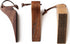 Door Stopper Decorative 3Pcs Set Door Stop Wooden Door Wedge Beech Wood, Dark Acacia, Walnut Lovely Bird Shaped Cute Door Stopper Wedge Non-Slip Rubber Patches Hanging Leather Strips