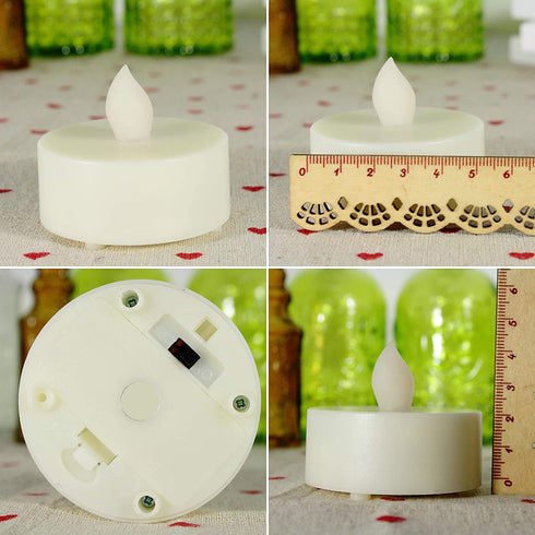 Battery Operated Flameless LED Candles with Remote Timer Flickering Realistic Electric Big Tea Lights with Ball Shape Frosted Glass Holder for Wedding Party Christmas Centerpiece Fireplace Decor 3Pack