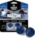 KontrolFreek Call of Duty: Warzone Performance Thumbsticks for Playstation 4 (PS4) and Playstation 5 (PS5) | 2 High-Rise, Hybrid| Blue/Gray