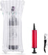 36 PCS Wine Bottle Protector Gas Column Wrap Bags Sleeves Glass Travel Transport Air filled Column Leakproof Cushioning with the Gift Air Pump and A Wine Opener