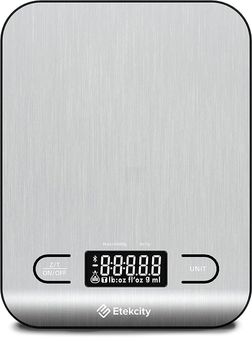 Etekcity Food Nutrition Kitchen Scale, Digital Grams and Ounces for Weight Loss, Baking, Cooking, Keto and Meal Prep, Large, 304 Stainless Steel