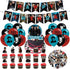 The Twilight Saga Theme Birthday Party Decorations,The Twilight Saga Party Supply Set for Kids with 1 Happy Birthday Banner , 12 Cupcake Toppers,50 Stickers ,18 Balloons for Party Decorations