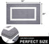 OLANLY Indoor Door Mat, 20x32, Non-Slip Absorbent Resist Dirt Entrance Rug, Machine Washable Low-Profile Inside Entry Door Rugs for Entryway, Grey