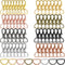 100 Pieces Swivel Clasps Snap Hooks and D Rings Keychain Clip Hook Lobster Claw Clasp for Keychain Making and Sewing Project (20 mm Outside Width) (24 mm Outside Width)