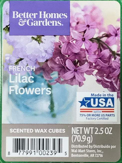 Better Homes and Gardens French Lilac Flowers Scented Wax Cubes - 4-Pack