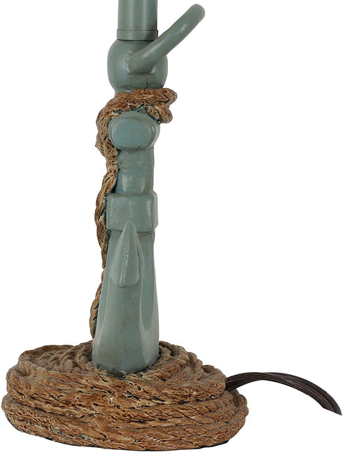 Décor Therapy TL15453 Table Lamp, Antique Iced Blue