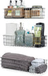 Wall35 Kansas Wall Mounted Metal Wire Baskets for Kitchen Pantry Organization and Storage, Varying Sizes Hanging Fruit Basket Set of 3 Gray
