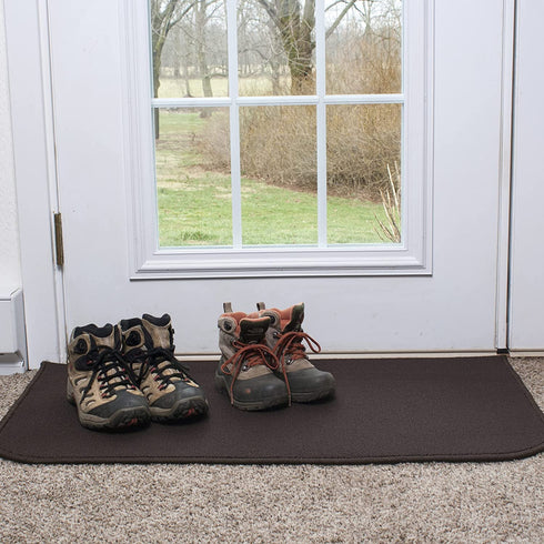 Ritz Accent Rug, 20-Inch by 36-Inch, Chocolate Brown