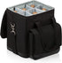 LEGACY - a Picnic Time Brand Cellar Insulated Six Bottle Wine Tote, Black,12.5 x 11 x 13 Inches