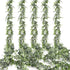Whonline 5 Packs Artificial Eucalyptus Garlands Fake Greenery Vines, Total 28.5ft, Faux Hanging Plants for Wedding Table Backdrop Arch Wall Party Home Decor