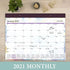 2021 Desk Calendar by AT-A-GLANCE, Monthly Desk Pad, 21-3/4" x 17", Standard, Dreams (SK83-704-21)