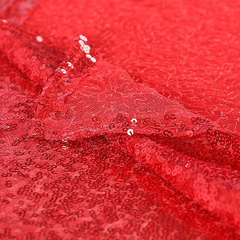 Kmhesvi Red Sequin Backdrop Curtains - 2 Panels 2.5x8.5Ft Photography Background Red Glitter Backdrop Curtains Sparkly Birthday Baby Shower Wedding Party Background Decorations