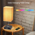 Wellwerks WiFi Table Lamp for living room, Desk Lamp with 2 USB charging ports-A port and C port, Bedside Lamp for Bedroom, Kid's Room, Dorm, Office(WiFi Bulbs Included)