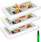 Inflatable Serving Bars with Drain Plug (3 Sets), Inflatable Cooler Ice Buffet Salad Serving Trays for Indoor Outdoor Summer Beach Luau Party, Picnic, and Pool Party