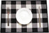 LEVINIS Buffalo Plaid Placemats Set of 4 Cotton Black & White Checkered Washable Place Mats for Kitchen/Dinning Table Farmhouse Table Décor