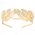 RIVERTREE Greek Goddess Headband Costumes Gold Leaf Branch Crown Hair Accessory Bridal Wedding Headpiece