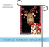 Toland Home Garden Candy Cane Reindeer 12.5 x 18 Inch Decorative Winter Christmas Holiday Ornament Garden Flag