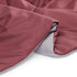 Amazon Basics Reversible, Lightweight Microfiber Comforter Blanket - Twin/Twin XL, Burgundy / Gray