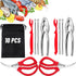 10 Pcs Seafood Tools Set - Crab Lobster Crackers Stainless Steel Forks Opener Shellfish Lobster Crab Leg Sheller Seafood Scissors