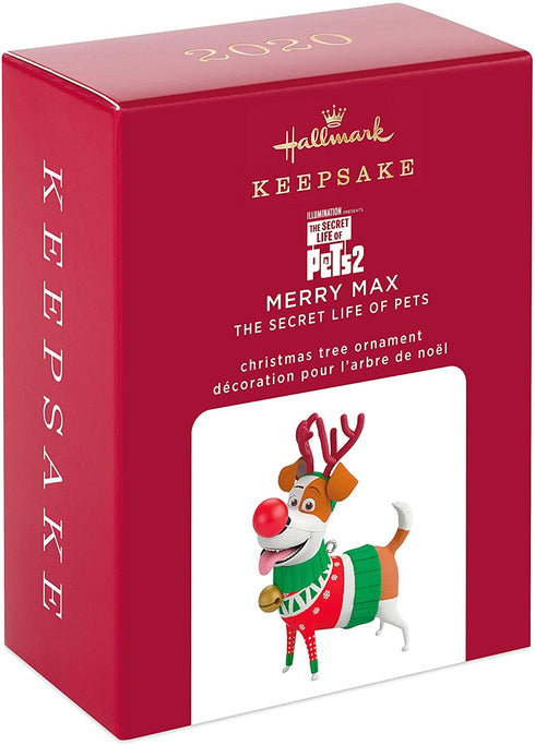 Hallmark Keepsake Christmas Ornament 2020, The Secret Life of Pets Merry Max