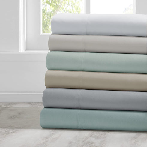 Comfort Spaces Coolmax Moisture Wicking Sheet Set Super Soft, Fade Resistant, 16" Deep Pocket, All Around Elastic - Warm Weather Cooling Sheets for Night Sweats, Full, White 4 Piece