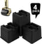 Joyclub 3 Inch Heavy Duty Bed Risers Durable and Stackable Bed Lifts Fits to Casters or Legs of Sofa, Table, Couch and Bed Frame (4 Pack)