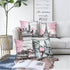 Throw Pillow Covers 18x18 Set of 4, Decorative Pillows for Couch Bed, Sofa Pillows Decorations for Living Room, Pink Paris Outdoor Pillows Couch Cushion Covers for Home Bedroom