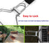 AIZOAM Portable Stainless Steel BBQ Barbecue Grilling Basket for Fish,Vegetables, Shrimp,and Small Flat Sea Food .Great Useful BBQ Tool.-Bonus Additional Sauce Brush and 50 Natural Bamboo Skewers €‘