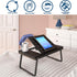 COSCO Folding Laptop, Black w/Cup & Electronic Device Holder, Adjustable & Portable Desk Activity Tray, 1 Pack
