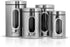 Simpli-Magic 4-Piece Stainless Steel Canisters with Window