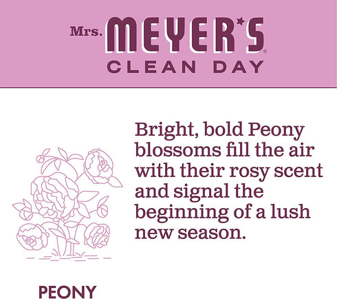 Mrs Meyers Clean Day Limited Edition Peony Scent Kitchen Basics Set