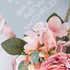 Bumhar Artificial Peony Silk Flowers Fake Hydrangea Bouquet Flower Arrangements Home Centerpieces Wedding Decoration 3 Packs(Pink)