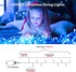 500 LED Christmas Fairy String Lights by Fiee, 8 Lighting Modes, 175ft Plug in String Waterproof Mini Lights for Outdoor Indoor Holiday Christmas Wedding Party Bedroom Decorations, 500L Blue