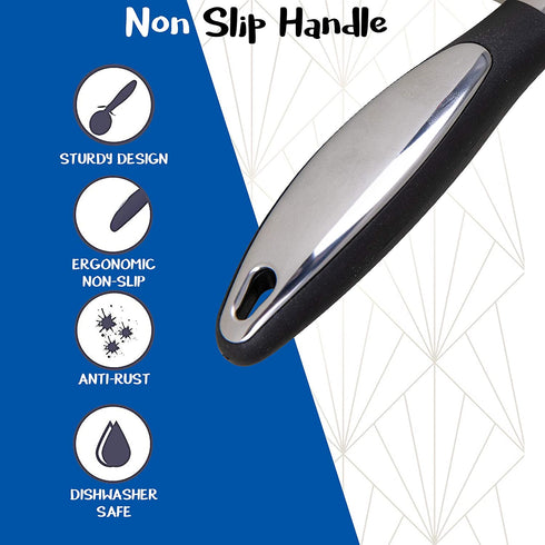 Pizza Cutter Quality Stainless Steel Pizza Cutter Wheel, Pizza Wheel, Super Sharp Pizza Slicer with Non Slip Handle, Easy to Clean Dishwasher Safe Heavy Duty Smooth Rotating - Top Rated