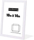 10x14 inch Wood Picture Frames for Wall Hanging,Diamond Painting Frames Rectangle Baby Scan Picture Frame for Family Walls Decoration,Anniversary,Wedding,Christmas,Halloween,Shower,Certificate (White)