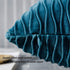 JUSPURBET Decorative Velvet Pillow Covers with Wave Striped,Pack of 2 Luxury Soft Cushion Cases for Couch Sofa Living Room,20x20 Inches,Peacock Blue