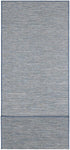 Ottomanson Sundance Collection Indoor/Outdoor Reversible Runner Rug, 2'7" x 7', Blue