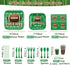 Football Theme Party Supplies - Includes Football Banner, Plates, Napkins, Cup, Tablecloth, Knives, Fork, Spoon and Straws for Boys Sports Theme Birthday Decorations, Serves 20 Guests