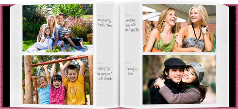 Pioneer Photo Albums Holds 200 Photos, Bright Pink, 4" x 6"