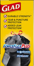 Glad ForceFlexPlus Drawstring Large Trash Bags - 30 Gallon, 50 Ct (Package May Vary)