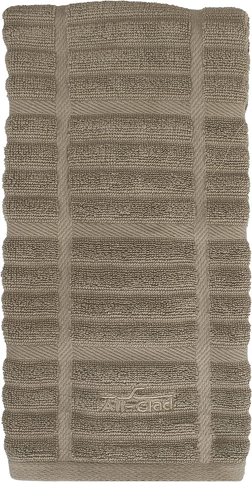 All-Clad Textiles Kitchen Towel, Solid-1 Pack, Mushroom