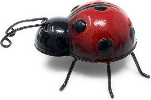 Green Tree Products Decorative Metal Ladybugs Sculpture Wall Art, Set of 2 Indoor or Outdoor